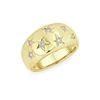 2019 jewelry new gold star statement cocktail dome ring models for men