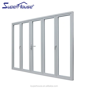 As2047 Commercial Aluminium Double Glass Pella Portable Folding Doors Room Divider For Patio Garden Buy Portable Folding Doors Room