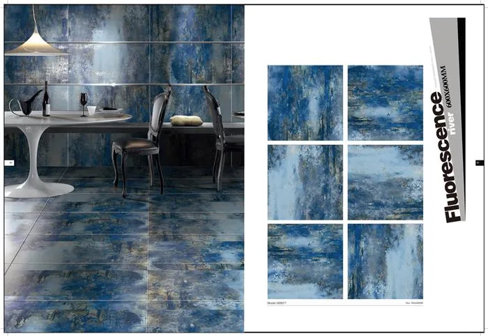 China ocean blue color decorative bathroom ceramic wall tiles 800x800mm