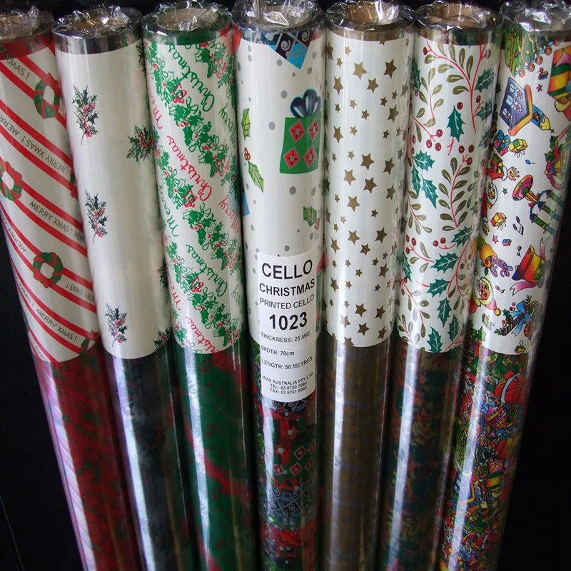 Customized Glossy Transparent Cellophane Rolls,Plastic Gift Cellophane