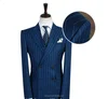 elegant men's suit dress Fashionable high Quality custom made pinstripe suit for men KR60589 made in China