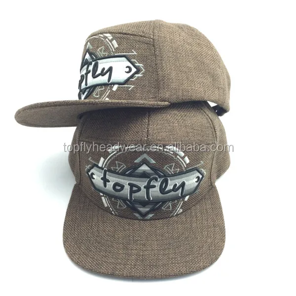 Wholesale Hemp Hat Adjustable Back Closure 3d Embroidery Snapback Cap ...