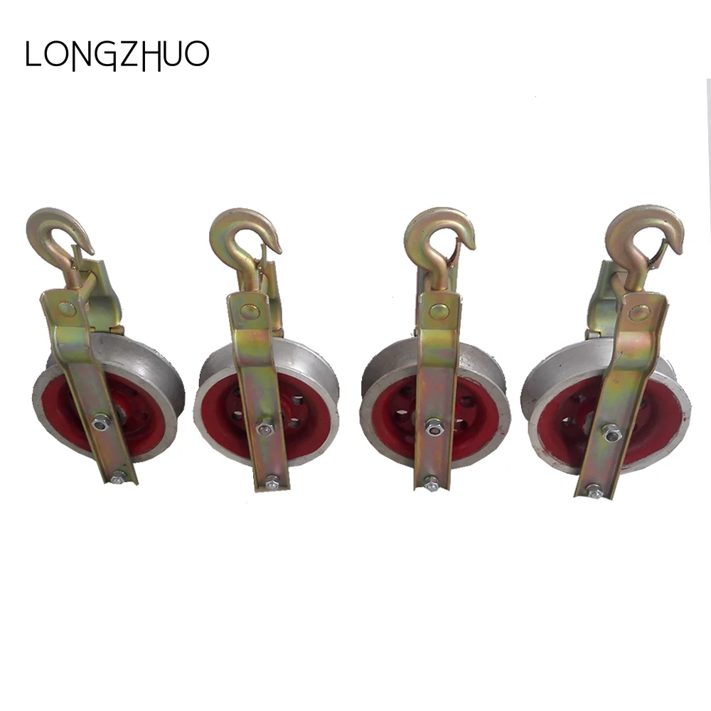 Marine Galvanized Swivel Eye Pulley Block Cable Pulley Snatch Block