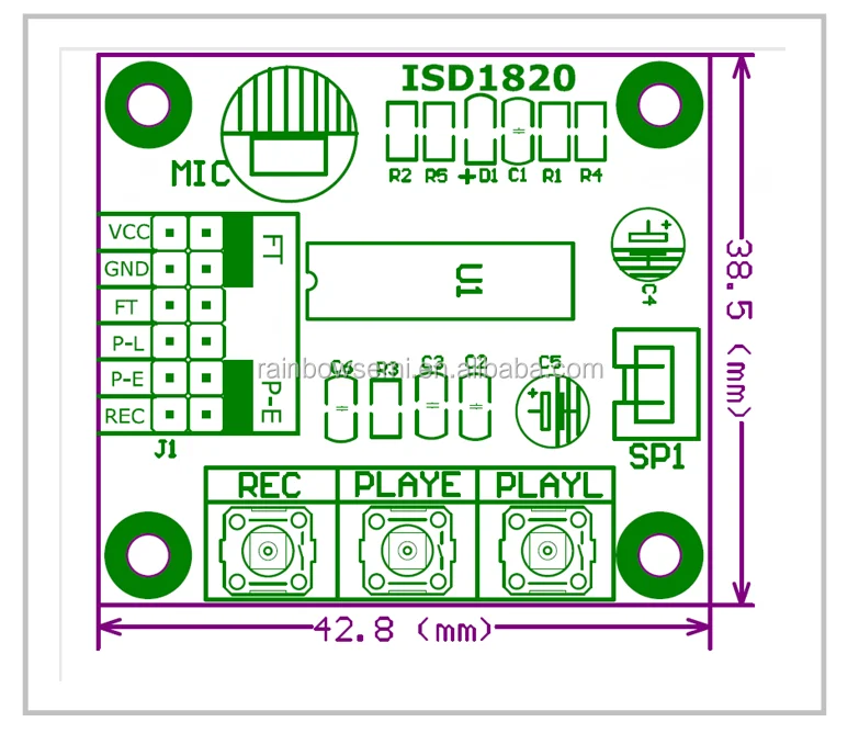 Isd1820py схема включения