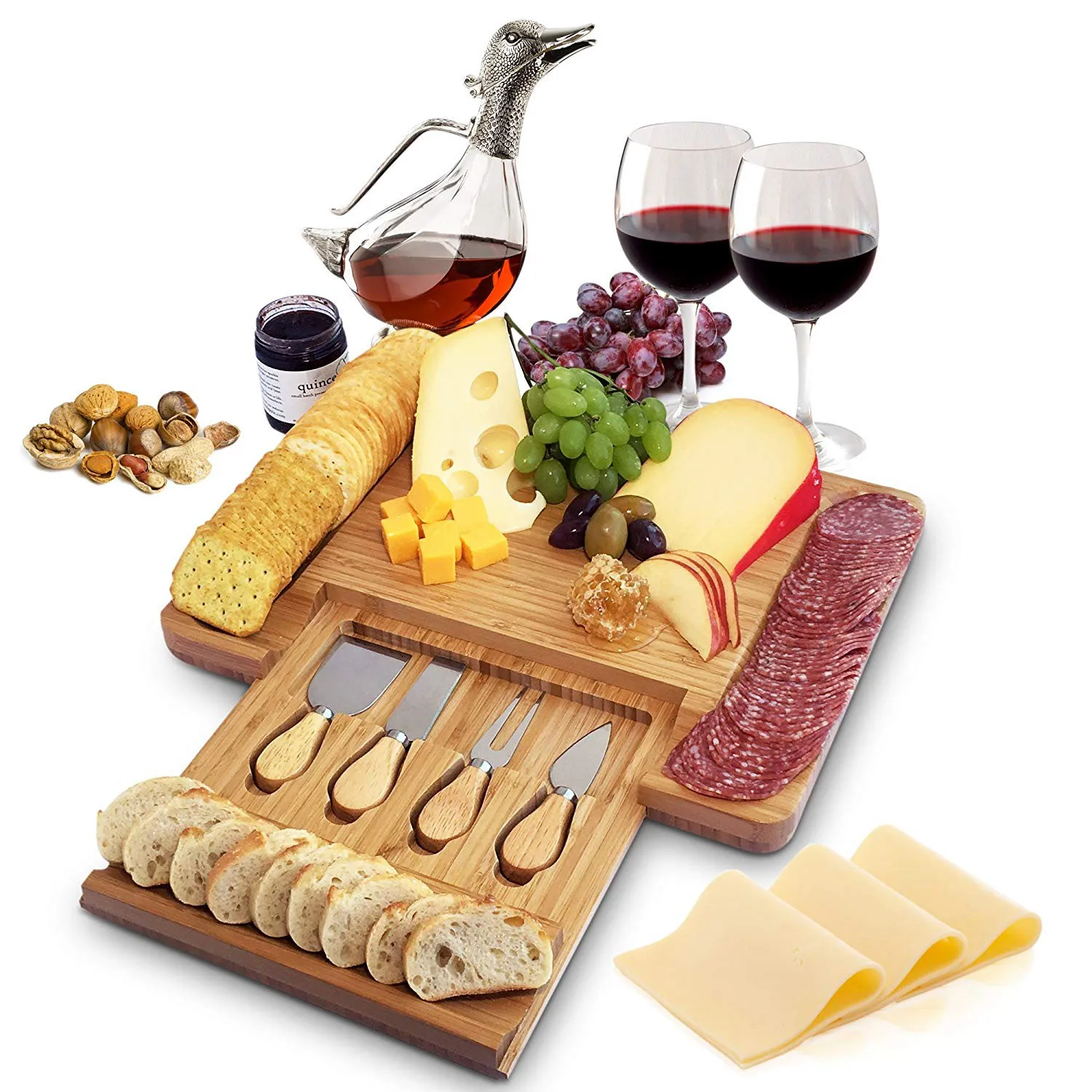Набор для сыра и вина подарочный