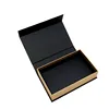 High end luxury black custom cardboard paper magnet close pen win bottle packaging gift folding box