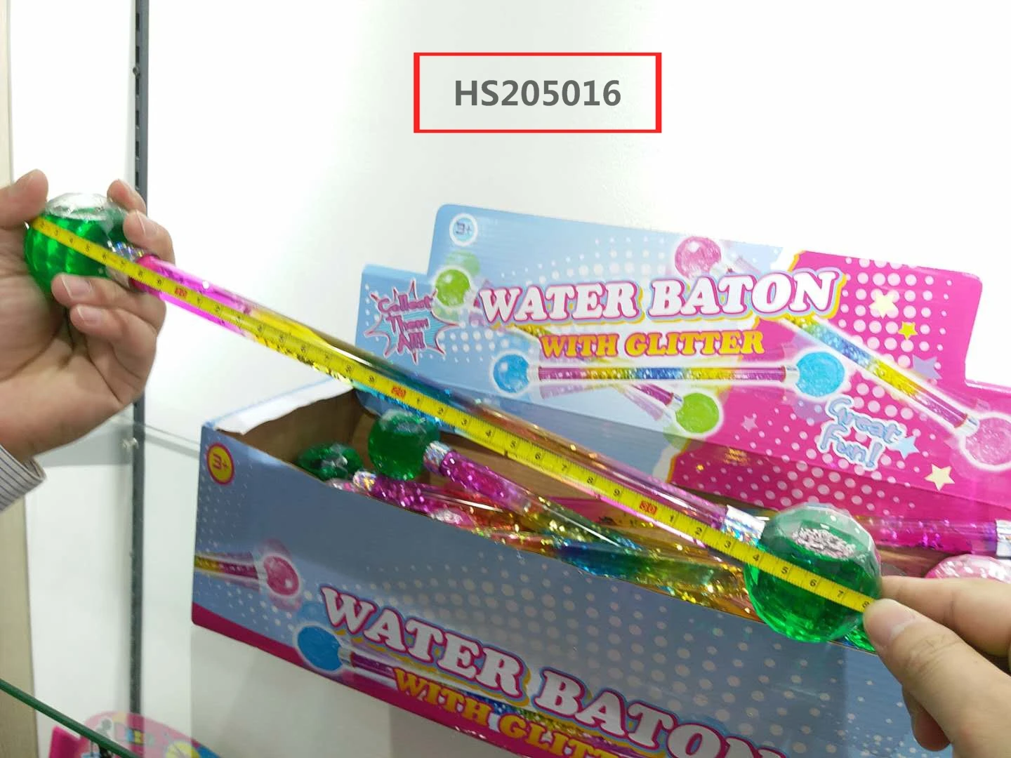 HS205016, Huwsin Toys, Dollar shop Water baton with glitter toy