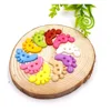 Environment Friendly Colorful Feet Shaped Plastic Baby Buttons DIY Handwork buttons