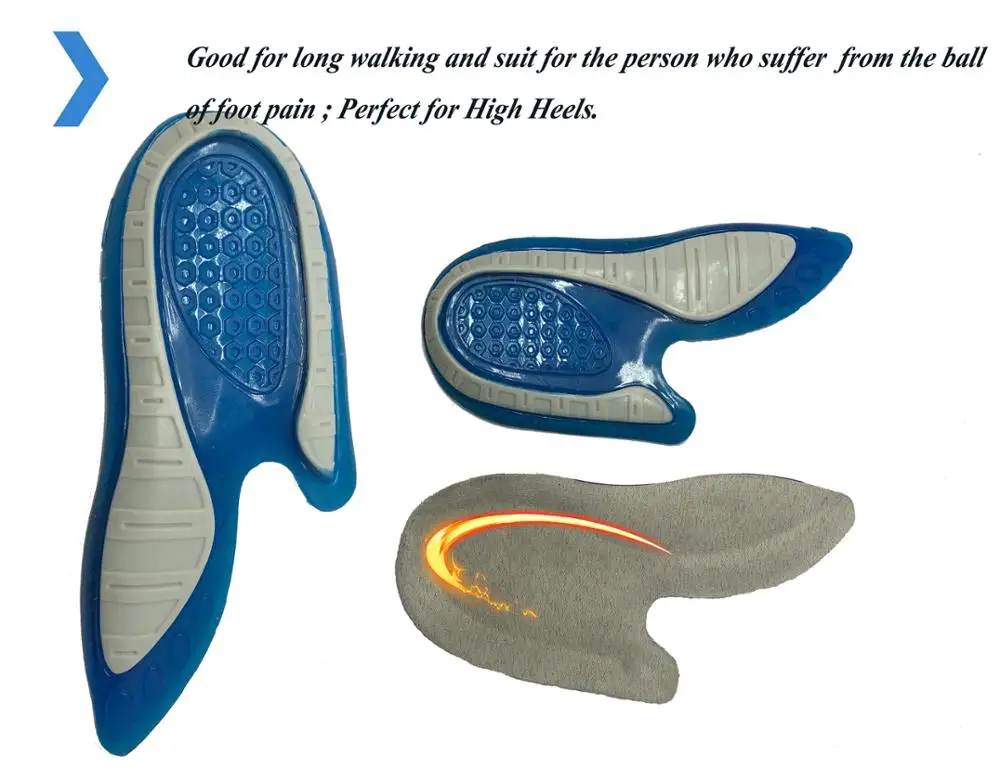 Gel Pain Relief Comfortable Best Heel Cushions For Heel Spurs Shoe For Insole Forefoot Cushion