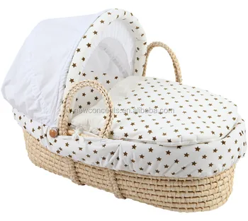 straw moses basket