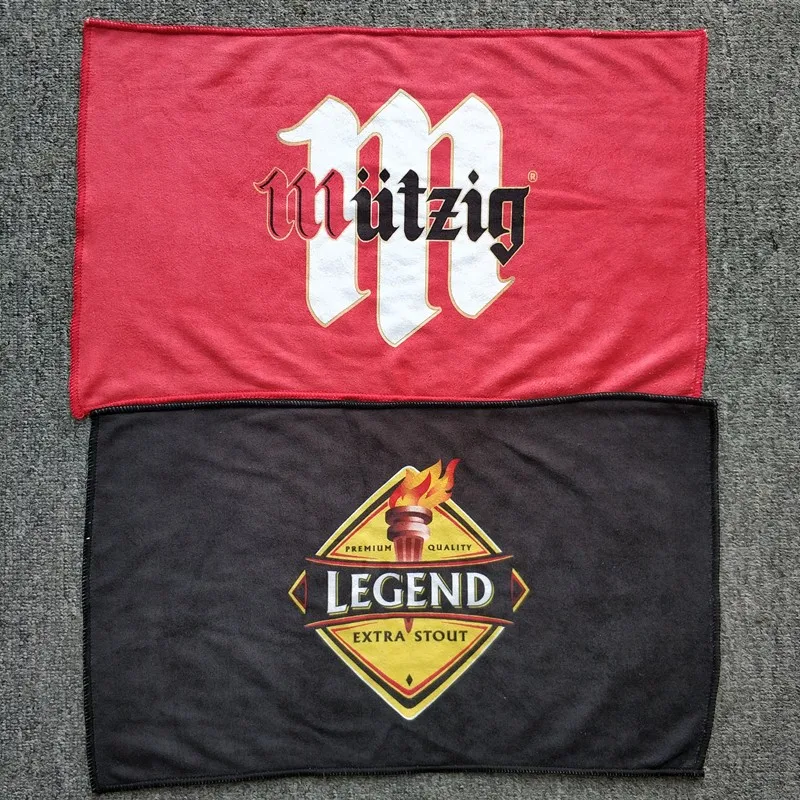 Low price custom microfiber Sublimation Printed Rally Sports Towel factory