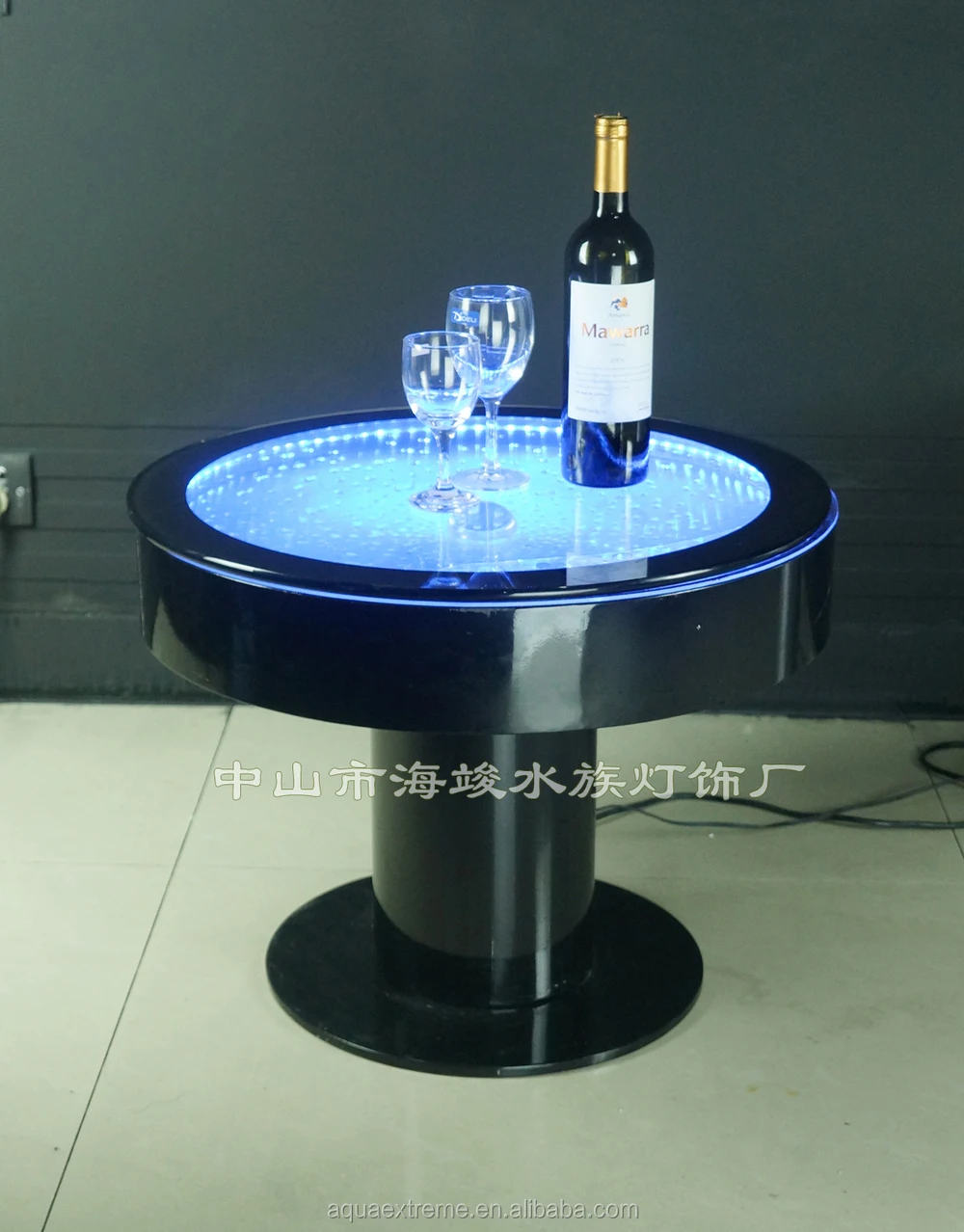 Amazing cocktail Table with led lights,Fantastic water Bubble moving