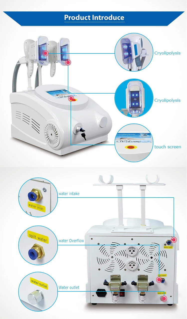 Cryolipolysis fat freeze slimming machine, spare parts cryolipolysis machine 2017