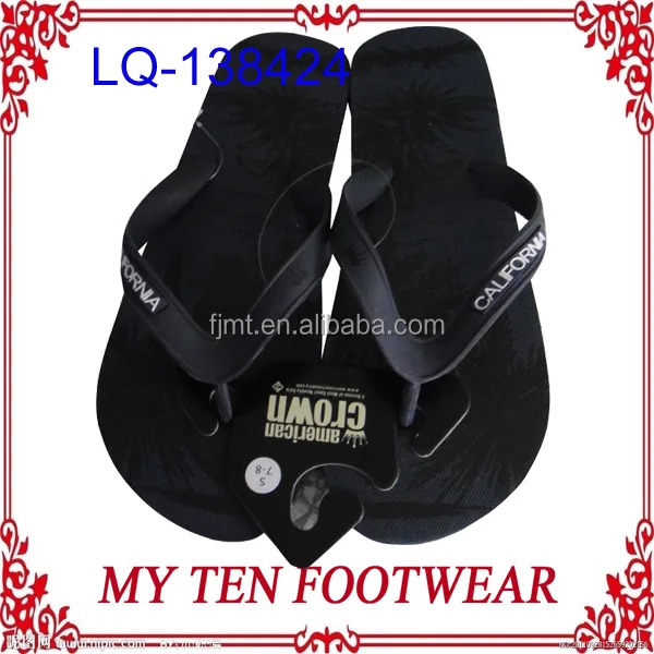 Promotional Cheap Rubber Men Flat Slippers