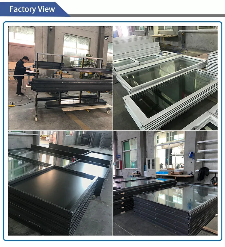 Aluminium frame commercial glazed sliding door with security mesh for exterior area