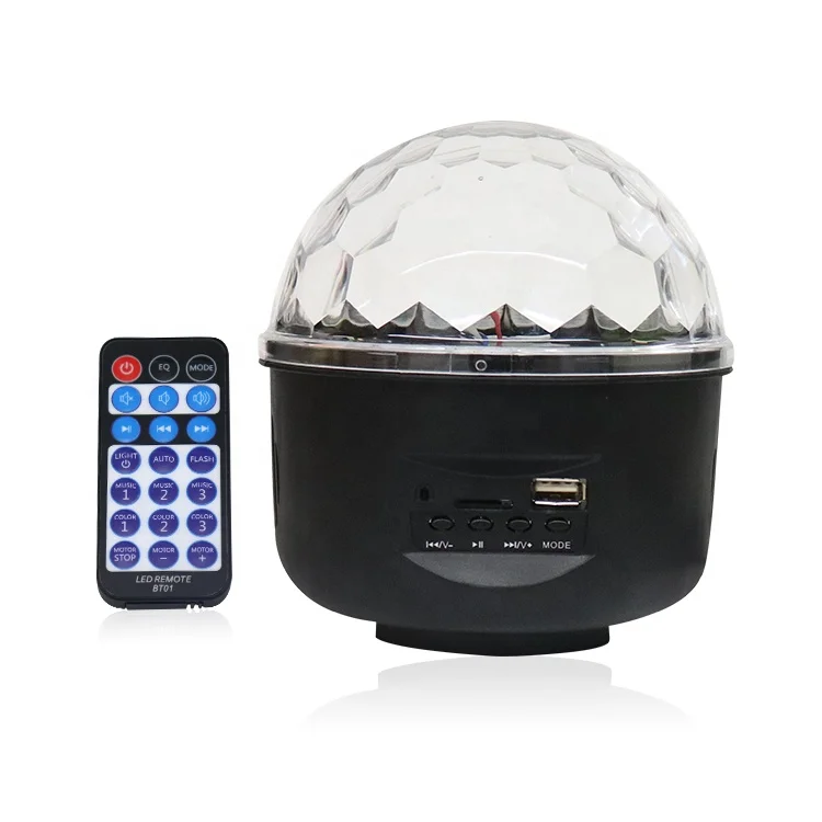 Remote control Led Crystal Magic Ball Mini USB/SD 6pcs Pattern Ball For Party Disco Club DJ Light