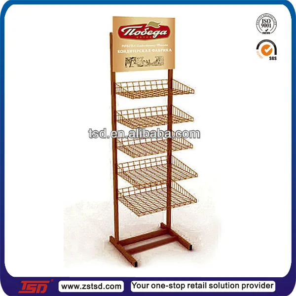 Tsdm174 Custom Store Cheapest Floor Standing Metal Wire Chocolate