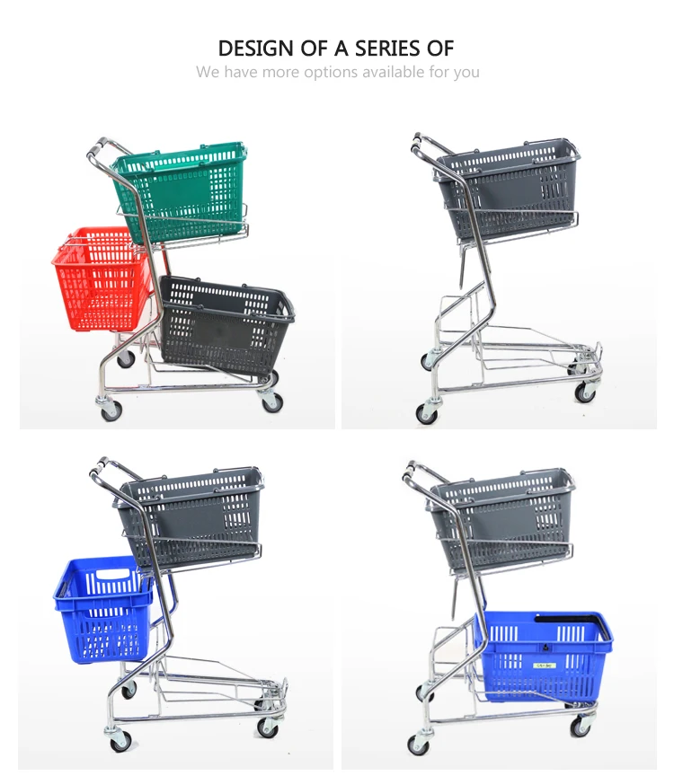 New Cheap Popular Grocery Store Supermarket Small Shopping Carts For