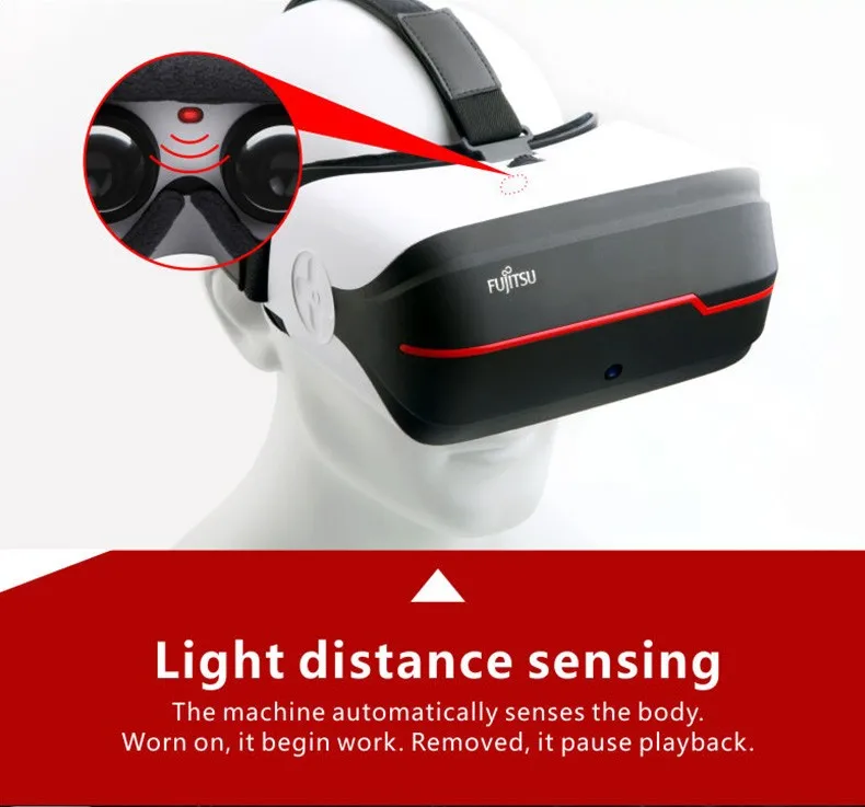 Fujitsu Original FV200 3D VR Video Virtual Reality All In One VR 2K Bluetooth Stereo WIFI Headset Virtual Reality Glasses