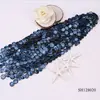 fashion shell jewelry 15mm navy blue flat round freshwater shell