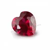Discount high quality heart shape synthetic ruby 5# stone