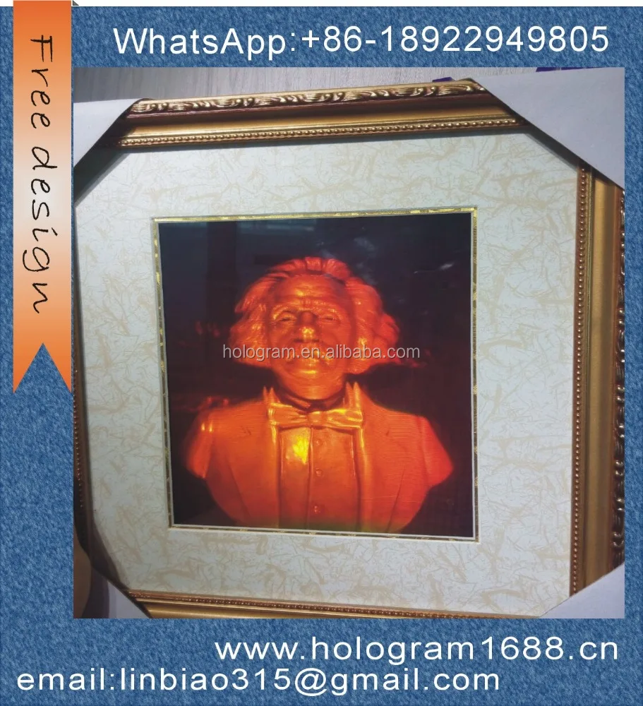 Desain Gerak 3d Hologram Dinding Gambar Seni Seni Kerajinan Saham