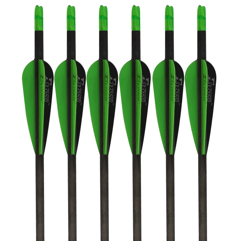 Vanes Green And Black Color China Compound Bow Archery Targets Hunting