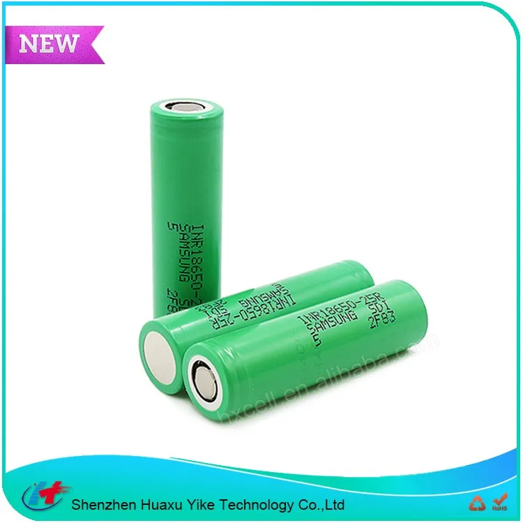 Newest Arrival 25r 8650 Rechargeable Battery 20amp 18650battery Cell