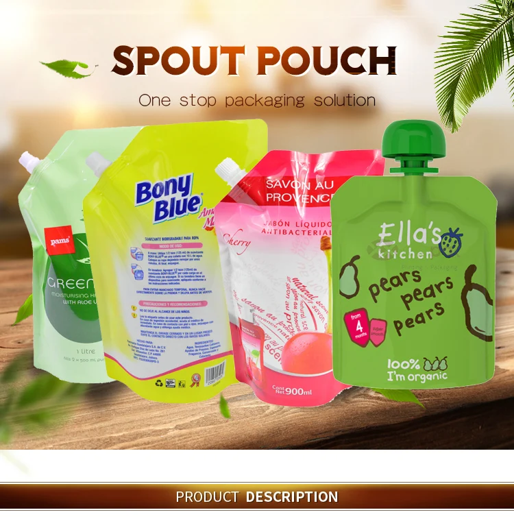 Ketchup Packets Juice Package Beverage Packaging Squeeze Pouch Bag