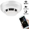 Smoke detector red LED flash smoke detectors spy hidden camera gas heat motion sensor