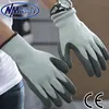 NMSAFETY latex gloves Nappy acrylic with latex crinkle finish warm winter working gloves/ safety glove