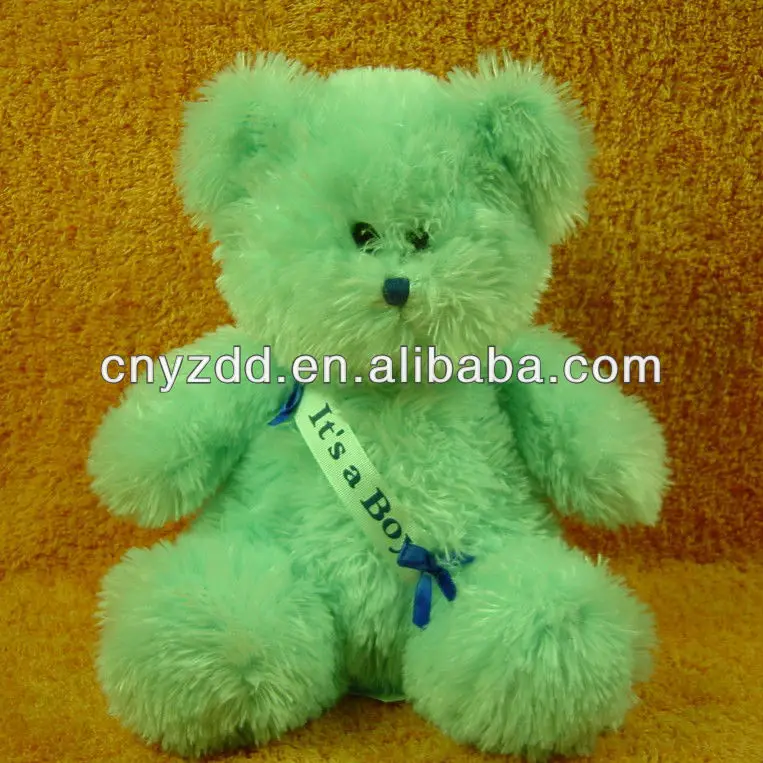 green color teddy bear