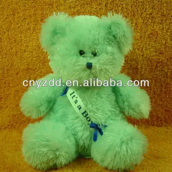 blue and green teddy bear