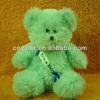 green color teddy bear