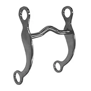 Derby Originals Low Port Grazing Curb Bit, 5", Stainless Steel