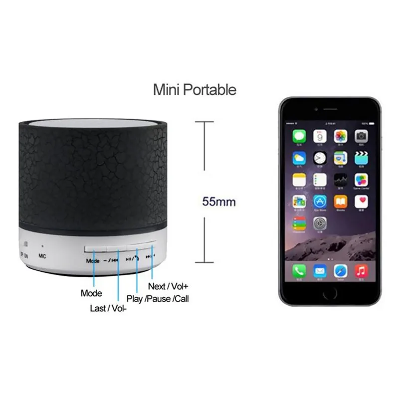 SD Memory Card Reader Mini Blue Tooth Speaker S10 Manual For Blue Tooth Speaker S10 - ANKUX.COM