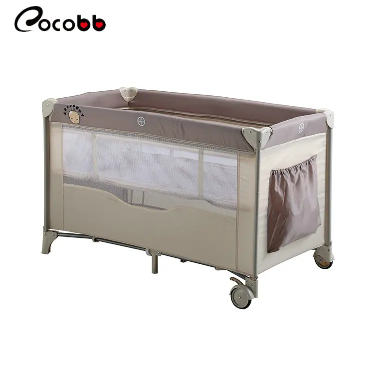 New design cheap price folding children crib baby cot bed