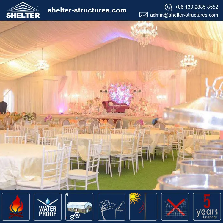 Outdoor Big Semi Permanent Luxury  Wedding  Marquee Tents Guangzhou  Buy 