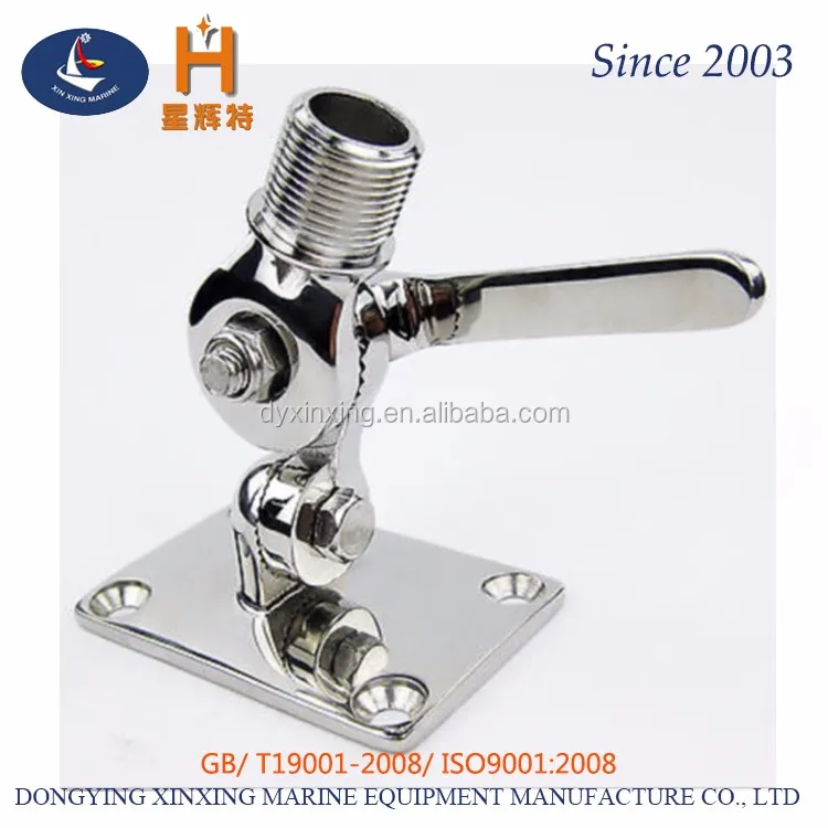 Stainless Marine Vhf Antenna 316 Stainless Steel Adjustable Base Mount For Boats 1"14 Inch