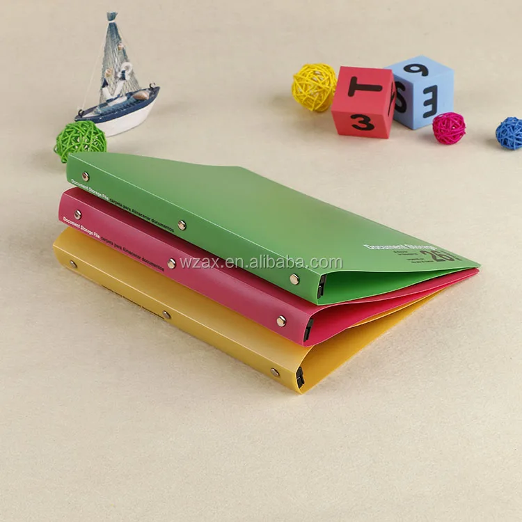 Pp 26 Rings Binder B5 Size Pantone Color File Folder Hand Print