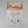 4PCS Animal Command Damage-Free White Small Plastic Generic Adhesive Hook Hanger