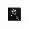 2018 guangzhou sheng lei shi jewelry limited fashionable sterling 925 silver cross black finger ring for lady
