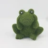 Flocking Effect Resin Frog NO Looking Posture Ornaments