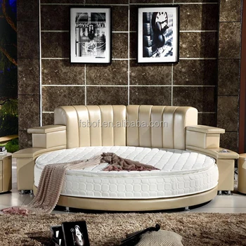 Bedroom Furniture Led Light Round Bed With Music Loudspeaker Cy006 Buy Loudspeaker Bed Music Bed Led Light Round Bed Product On Alibaba Com