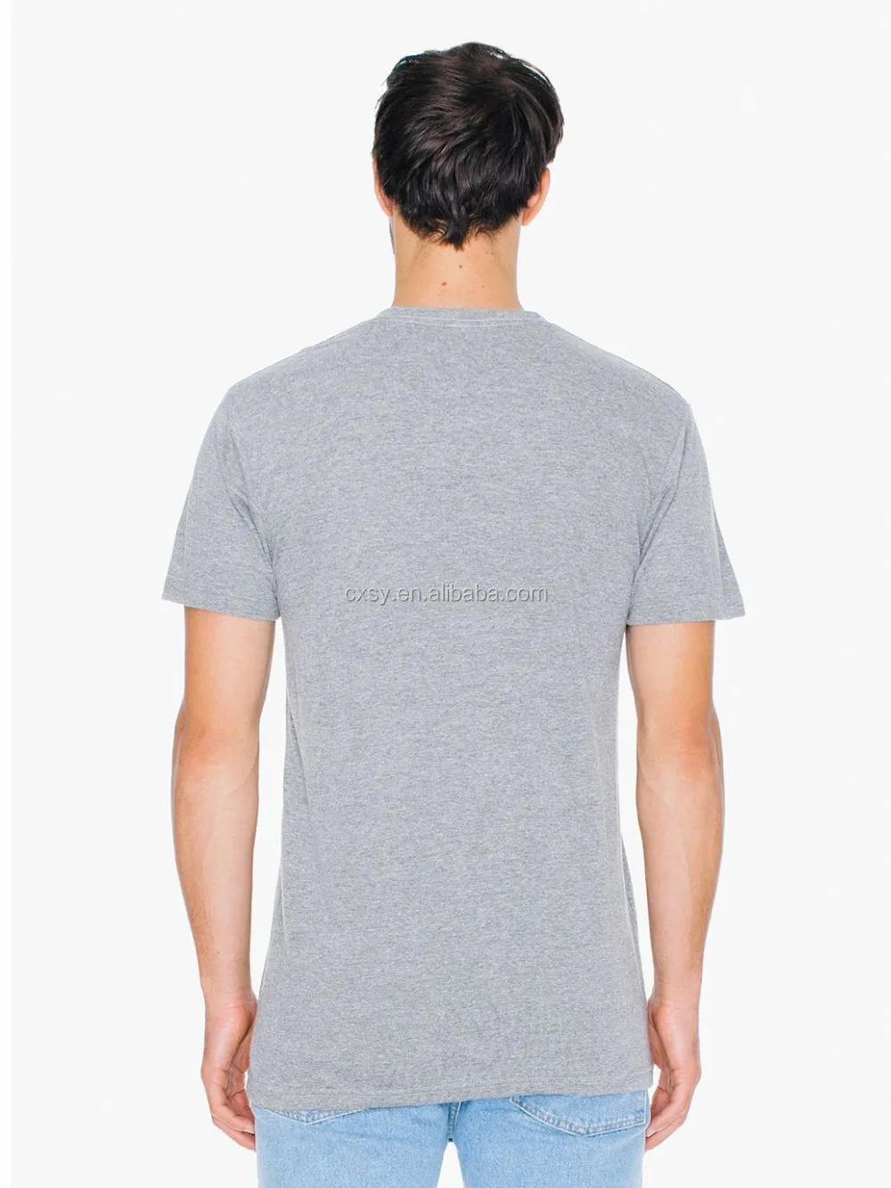 New Designs 50cotton 50polyester Heather Fabric Plain Oversized