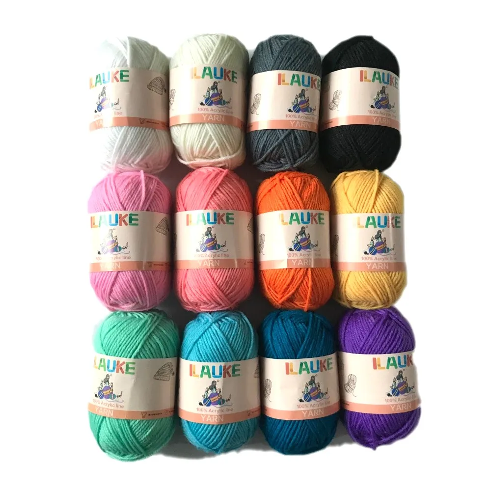 Amazon Hot Sale Dyed 100% Acrylic Knitting Yarn Price For Knitting ...