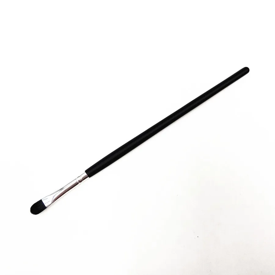 Women Make Up Long Wood Handle Natural Yellow Synthetic Flat Concealer