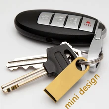 Gold Metal Memoria USB Flash Drive 16GB 2.0 Pen Driver 32gb 1TB 2TB Mini Usb Memory Stick Disk Key Pendrive 8gb Gift 64GB 128GB