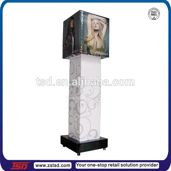 Tsdw752 Custom Free Standing Wooden Hair Extension Display Stand,Hair