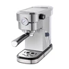 High quality stainless steel coffee maker electric espresso machine cappuccino maker with pressure meter
